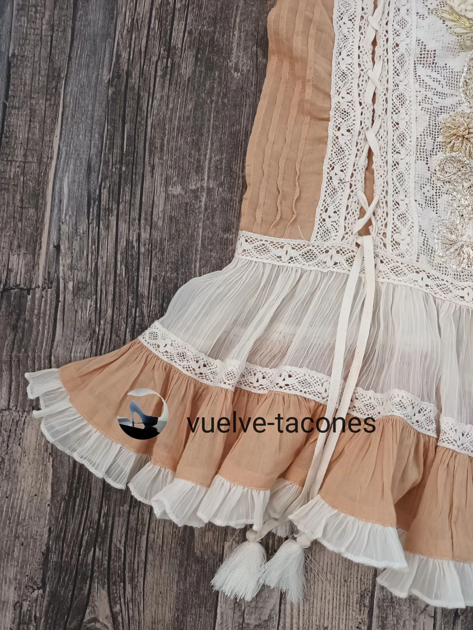 Lichtkoraal en witte bustier ♡ JOT * Een maat – photo 4